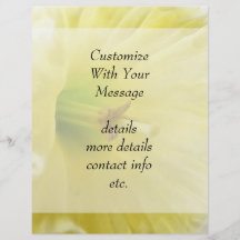 Close Up - Elegant Daffodil Full Color Flyer