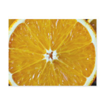 Close Up Image Of Sliced Orange Post Cards