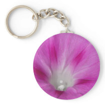 Close-up Morning Glory Keychain