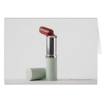 Close-up of a broken lipstick cards