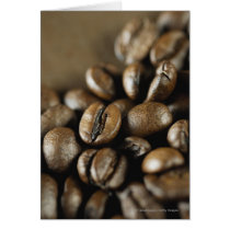 Close-up of coffee beans cards