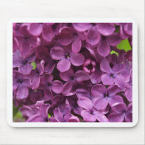 close up of dark purple lilac mouse pad