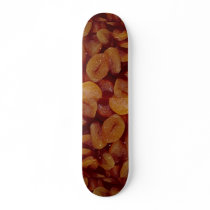 Close-up of dried apricots texture skate boards