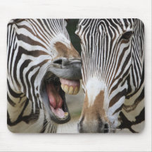 close-up of head of zebras, Equus Sp., Berlin Mouse Pad