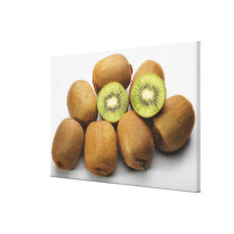 Close-up of kiwi fruits 2 canvas prints