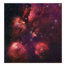Close Up of the Cat's Paw Nebula NGC 6334 Gum 64 Photograph