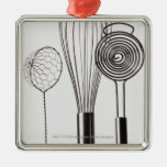 Close-up of three wire whisks christmas tree ornament