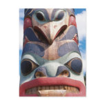 Close-up of totem pole in Sitka, Alaska, USA Post Card