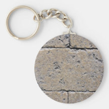 Close-Up of Weathered Stone Brick Wall Keychains