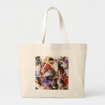 Close Up Sea Shell ans Starfish Photos Tote Bag