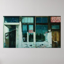 Closed Bike Shop Poster