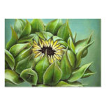 Closed sunflower business card
