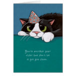 Closer to Purrfection Cat Birthday Card