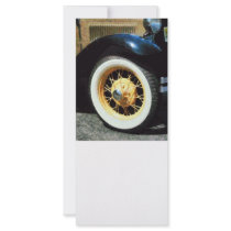 Closeup of Car Wheel Custom Rack Cards