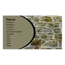 closeup of stone wall and mortar business card templates