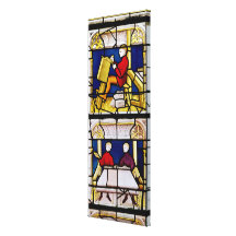 Cloth Merchant's Window Stretched Canvas Print