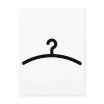 Clothes hanger post cards