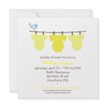 Clothesline Baby Shower Invitation