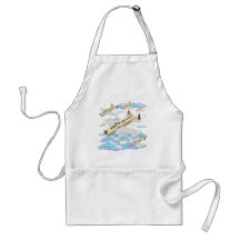 Clothespin Airplanes Apron
