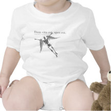 Clothing for teenagers and adults with Latin quote