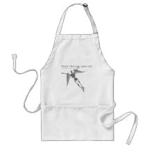 Clothing for teenagers and adults with Latin quote Aprons
