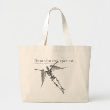 Clothing for teenagers and adults with Latin quote Tote Bags