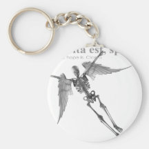 Clothing for teenagers and adults with Latin quote Keychain