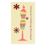 Clothing Store Boutique - Boho Dots Dress Form Business Card Templates