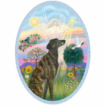 Cloud Angel - Brindle Greyhound Photo Sculptures