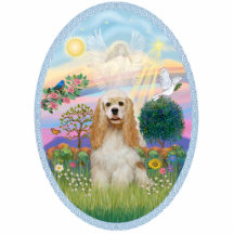 Cloud Angel - Buff Cocker Spaniel Photo Cutouts