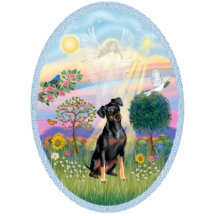 Cloud Angel - Miniature Pinscher (natural) Cut Outs
