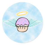 cloud background, cupcake angel no text stickers
