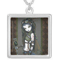 "Cloud Burst" Steampunk Aviatrix Fae Necklace