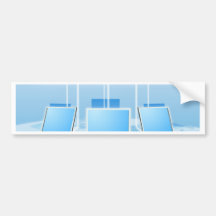 Cloud computing concept bumper stickers
