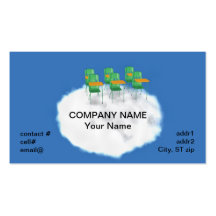 cloud education business cards
