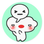Cloud in Love... Round Stickers