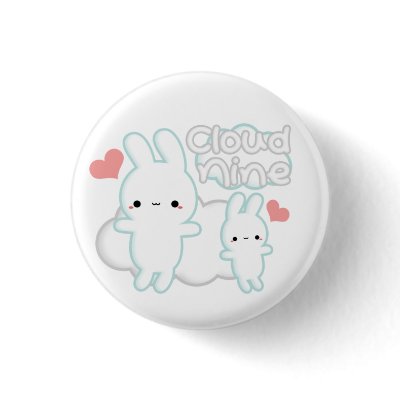Cloud Nine (Heaven) Button by abigcitydreamer