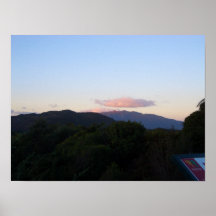 Cloud over Mountain - New Zealand Posters