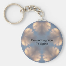 Cloud Photography Displayed in Kaleidoscope Keychains