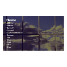 Cloud reflections in building windows business card templates