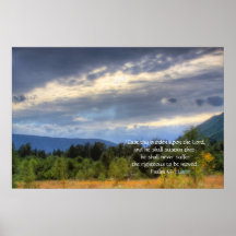 Cloud Stripes HDR Print w/Scripture Verse