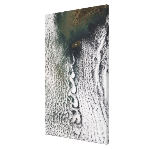 Cloud vortices off Cheju Do, South Korea Gallery Wrap Canvas