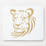 Clouded Leopard in Swish Drawing Style Mousepad