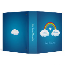 Clouds And Rainbow Love binder