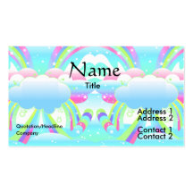 clouds and rainbow sky II Business Cards