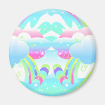 clouds and rainbow sky II Magnet