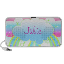 clouds and rainbows sky funky abstract pastel speaker system