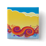 clouds and swirls pinback buttons