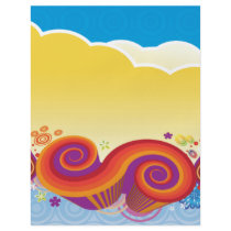 clouds and swirls flyer