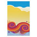 clouds and swirls stationery